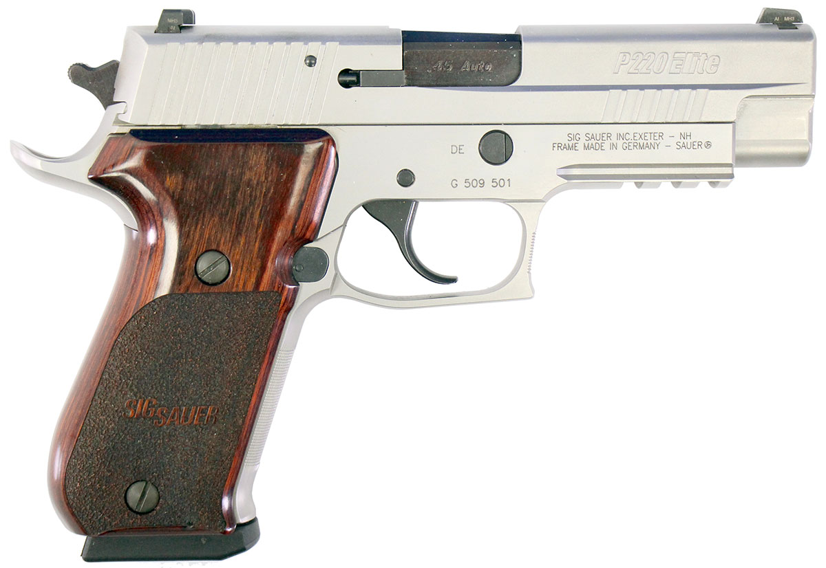 Sig Sauer P220 Elite Stainless 45 ACP Pistol - Used in Good Condition ...