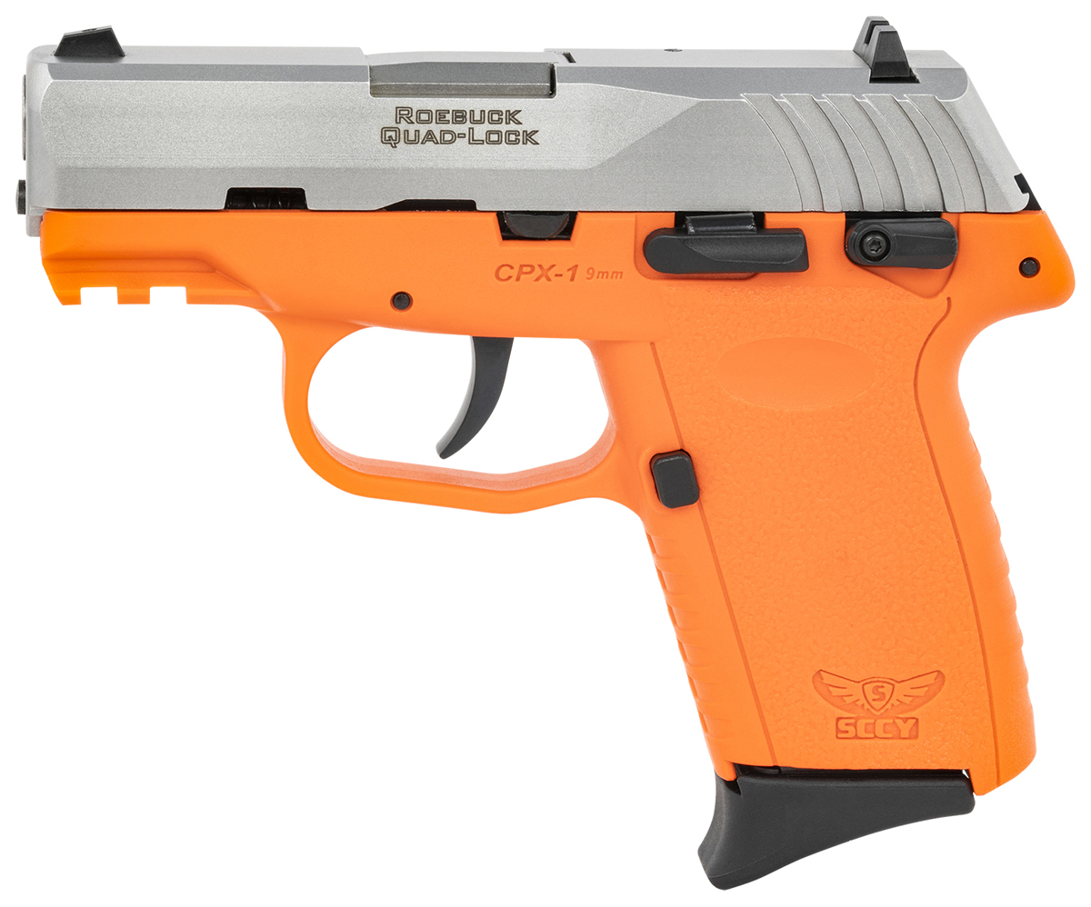 SCCY Firearms CPX-1 Gen3 9mm Pistol Orange and Stainless, CPX-1TTORG3 ...