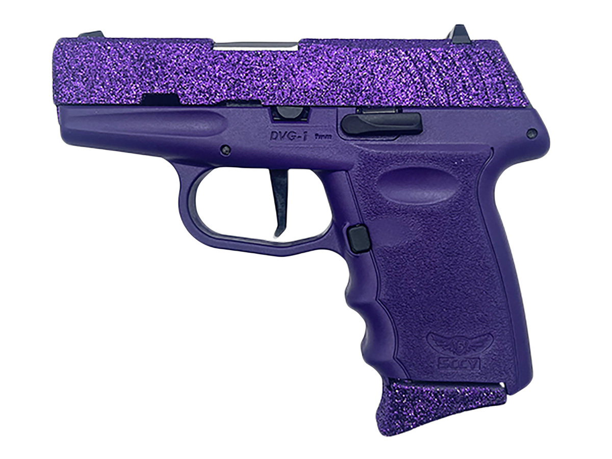 SCCY Firearms DVG-1 9mm Pistol Royal Purple Frame and Sparkle Purple ...