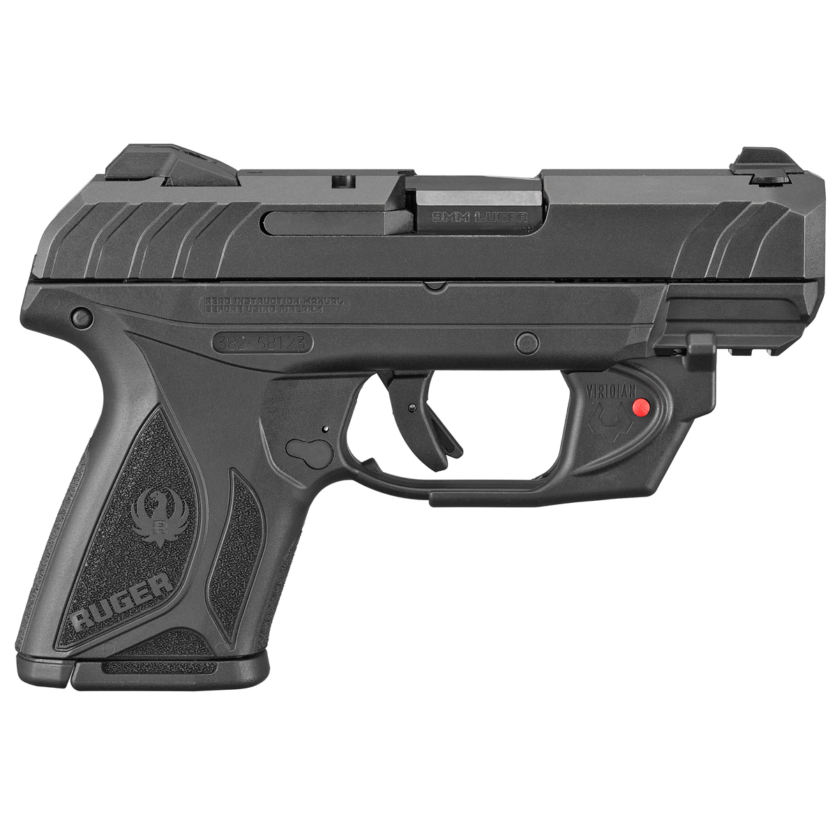 Ruger Security-9 Compact 9mm Pistol w/ Viridian Laser, 3830