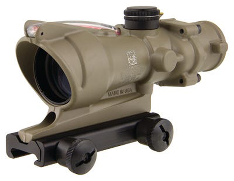 Trijicon ACOG 4x32 Flat Dark Earth Dual Illuminated Red Crosshair .223 ...