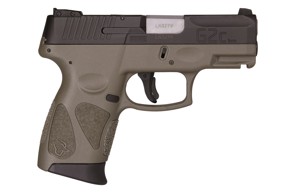 Taurus G2C 40 S&W Pistol Black Slide and OD Green Frame, 1-G2C4031-10O ...