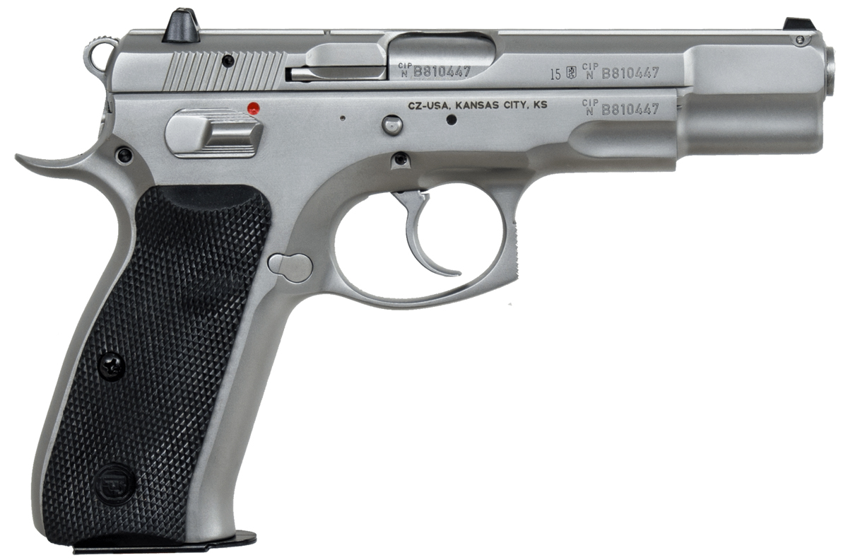 CZ 75B 9mm Pistol Matte Stainless Finish 4.7" Barrel